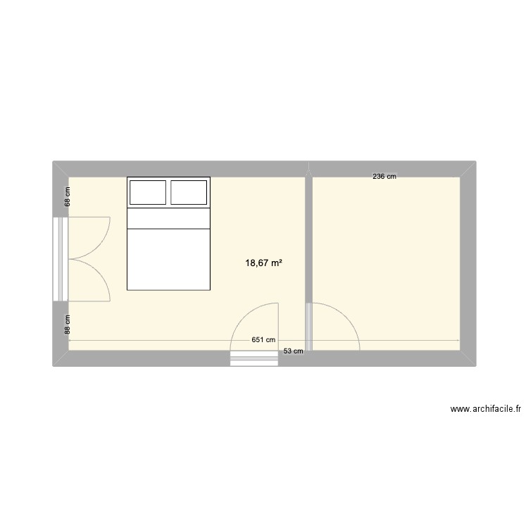CHAMBRE ENZO. Plan de 0 pièce et 0 m2
