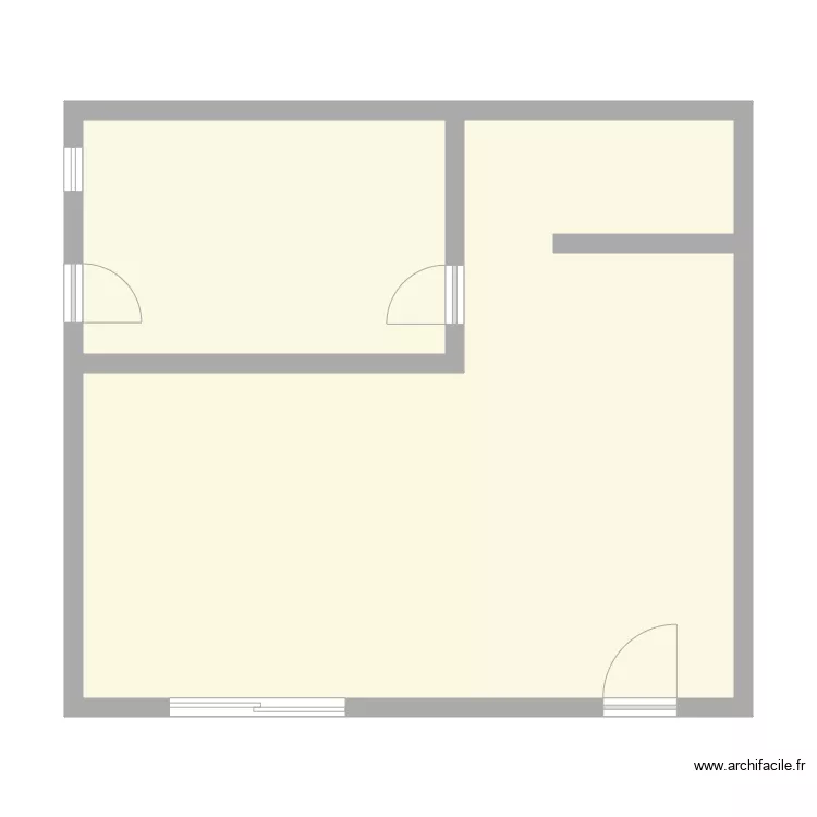 PHILIPPE RDC. Plan de 2  et 67 m²
