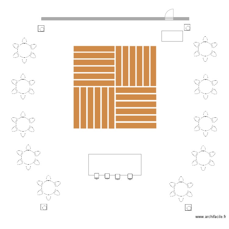 plan des table mariage Caroline et Quentin. Plan de 0 pièce et 0 m2