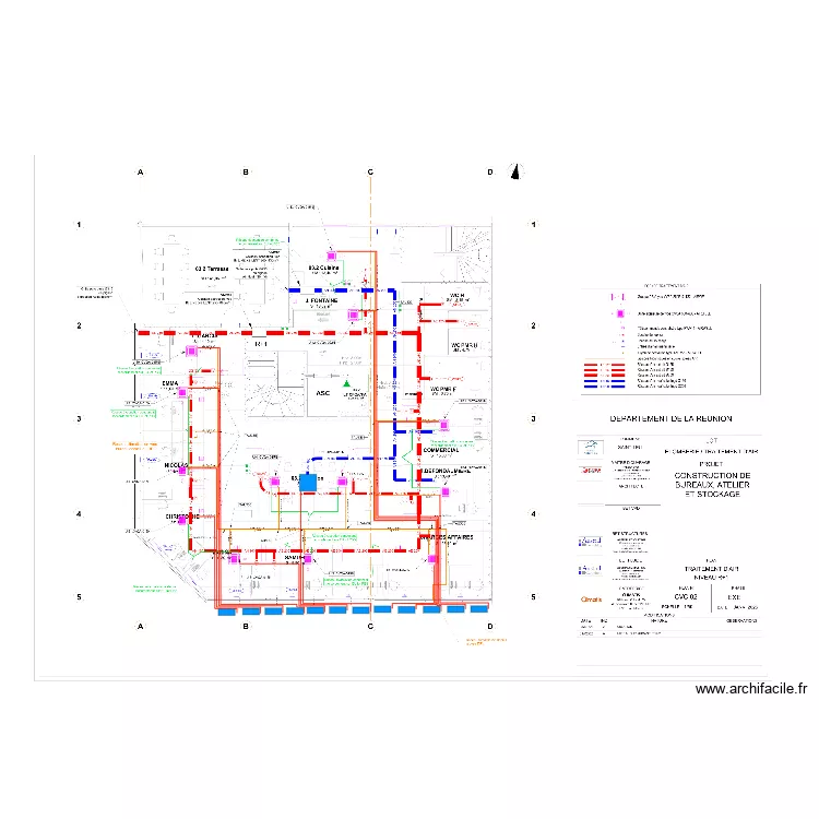Free Energie Mono Split-Mural. Plan de 