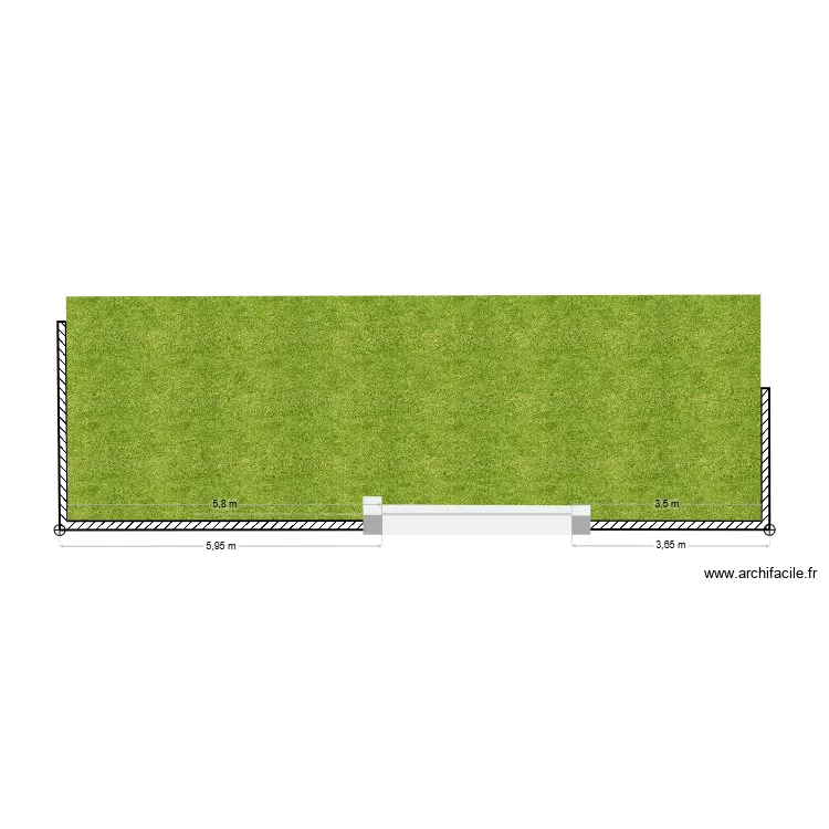DP5 - Pla de la nouvelle cl&ocirc;ture. Plan de 