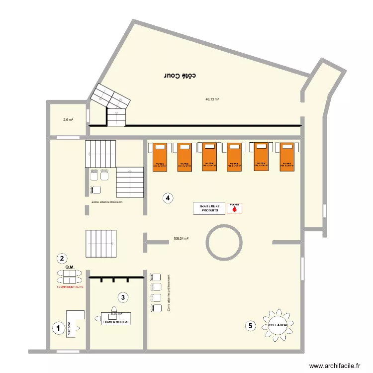 Eden Charleroi. Plan de 