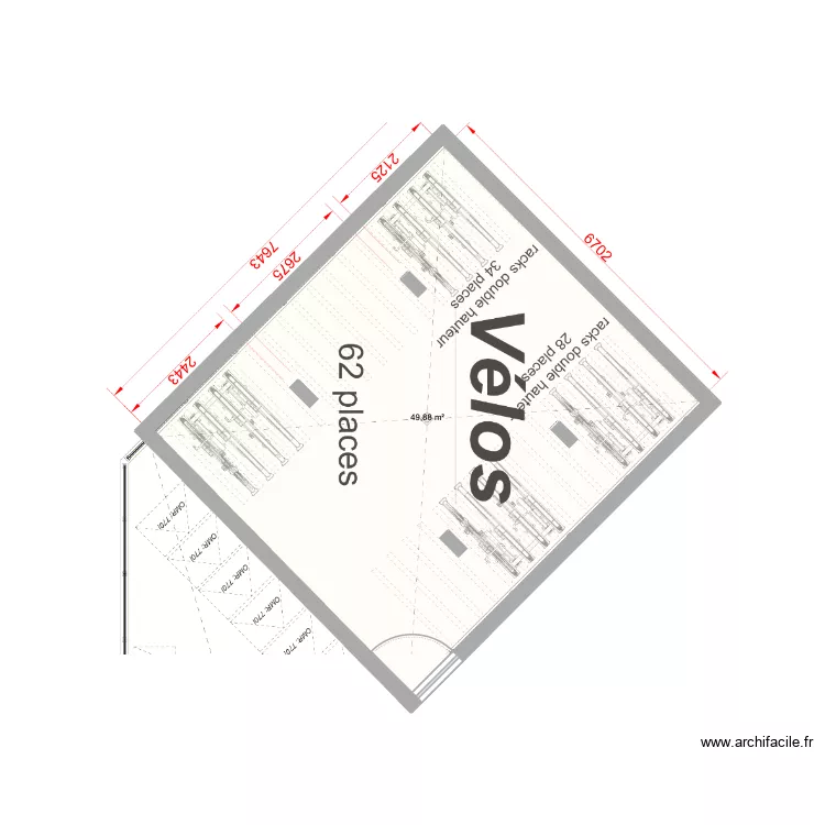 Doursat. Plan de 1  et 50 m²