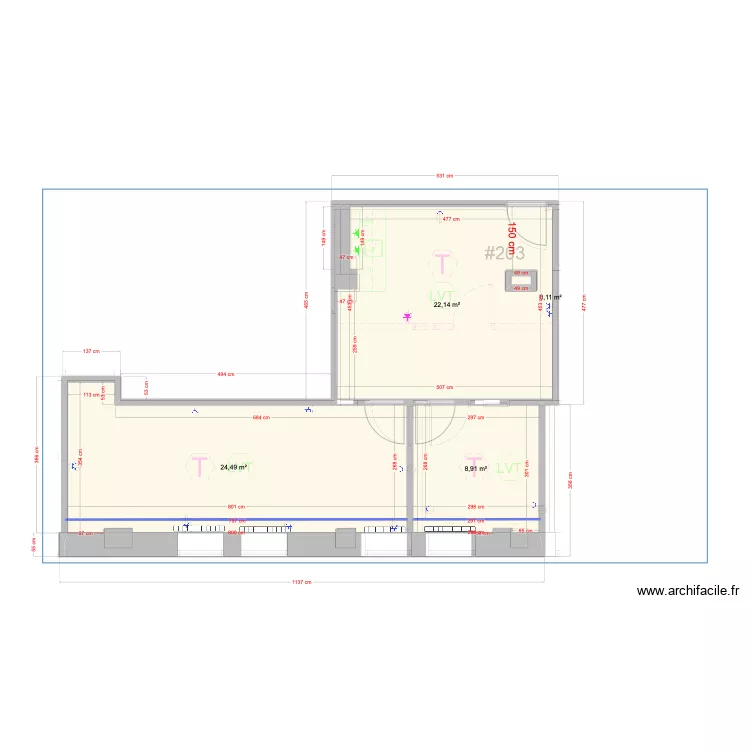 Fibromelles. Plan de 