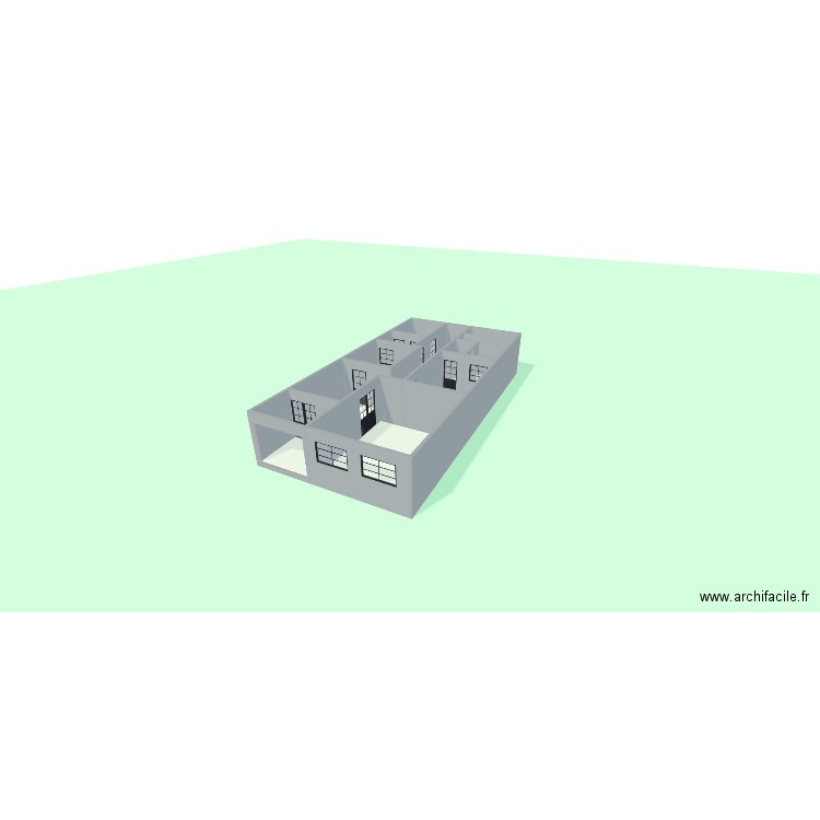 Carriere 1. Plan de 10 pièces et 99 m2