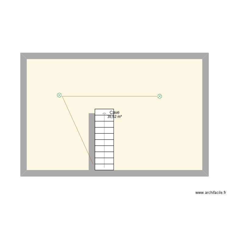 Cave. Plan de 0 pièce et 0 m2