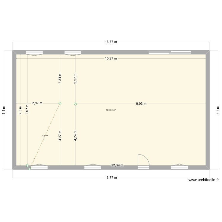 GHG. Plan de 0 pièce et 0 m2