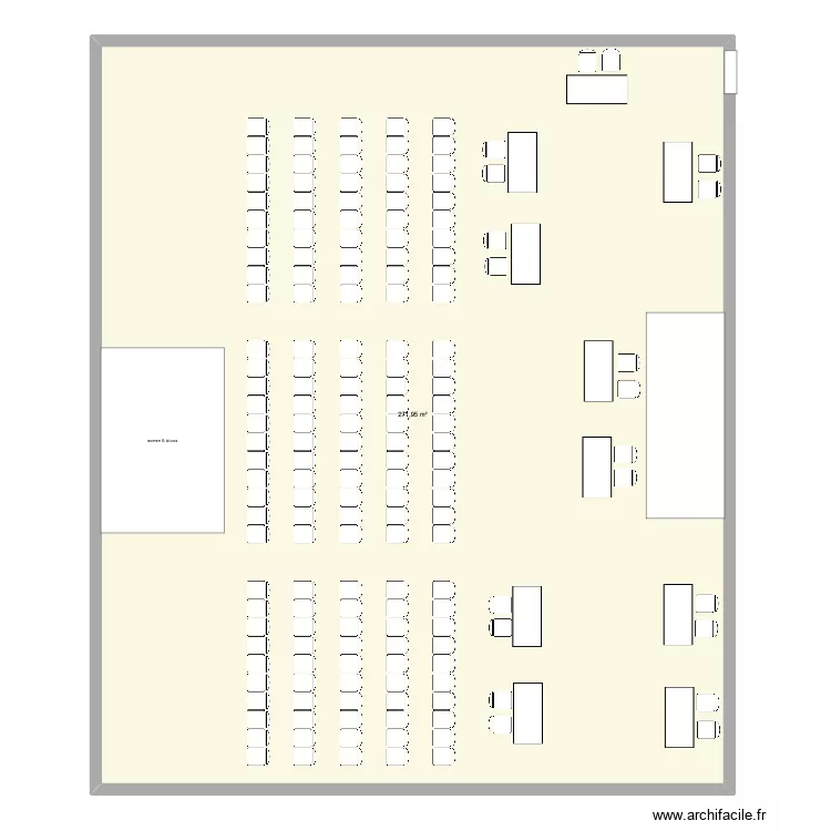T 150 + 10 STANDS GERGEAUD. Plan de 