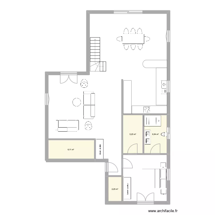 plan 3. Plan de 4  et 20 m²