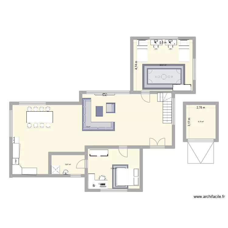 .... Plan de 5 et 133 m² .... Plan de 5 et 133 m²