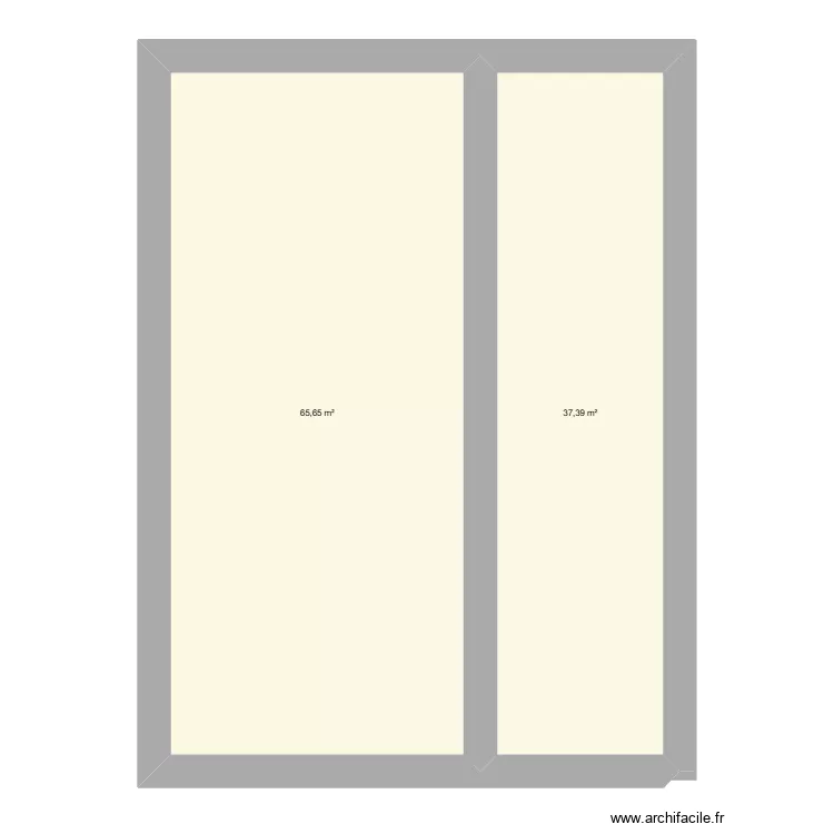 rdc. Plan de 2 pièces et 103 m² rdc. Plan de 2 pièces et 103 m²