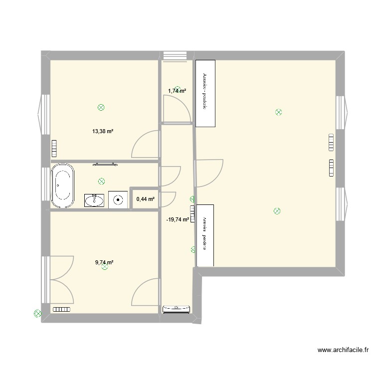 appartement. Plan de 0 pièce et 0 m2