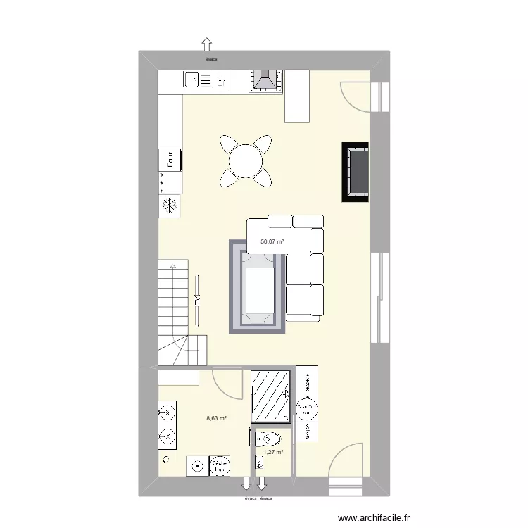 ALBAN logement. Plan de 7 pièces et 119 m²