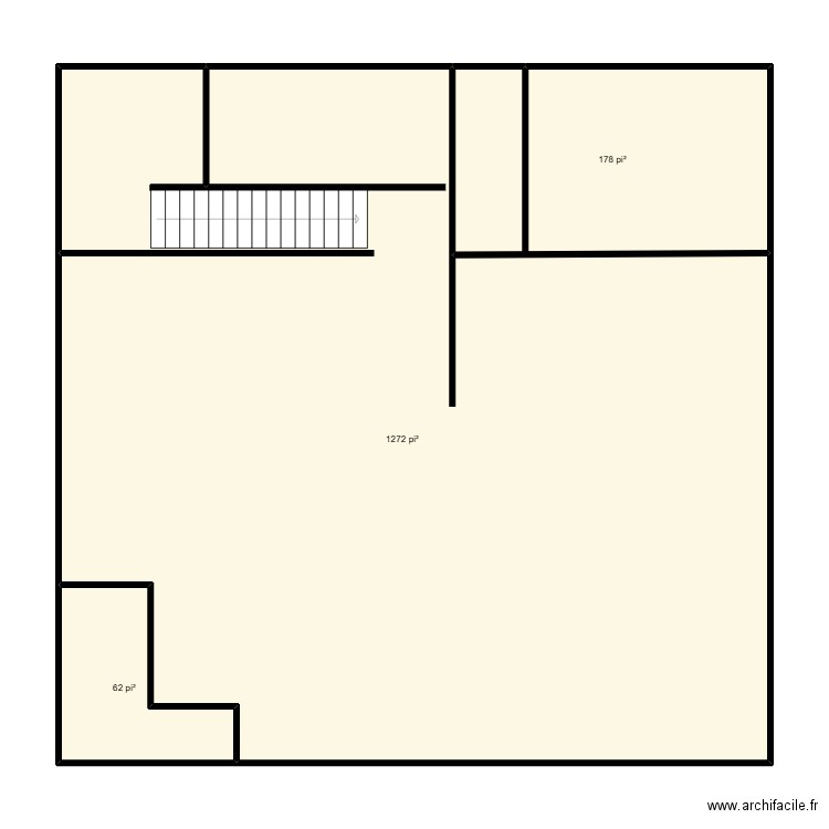 ssmichou. Plan de 3 pièces et 140 m2