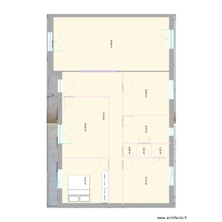 Meubles. Plan de 0 pièce et 0 m2