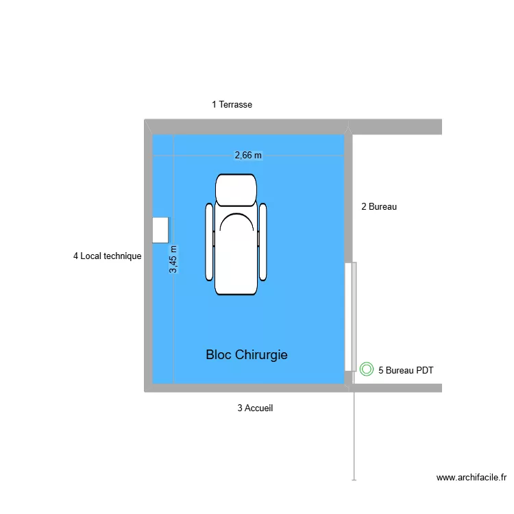 31123 Bloc Chirurgie. Plan de 