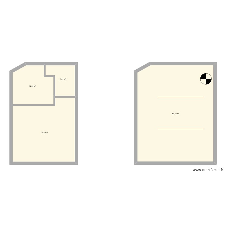 FOCH A3. Plan de 4 pièces et 109 m2