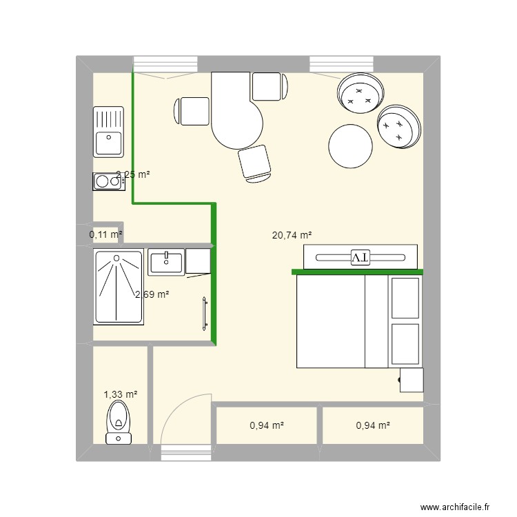 Appart Roanne. Plan de 0 pièce et 0 m2