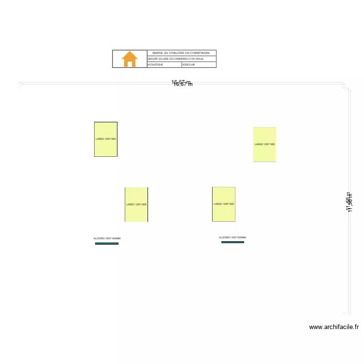 MAIRIE DE CHALONS EN CHAMPAGNE GROUPE SCOLAIRE LES CARRIERES A VRAUX. Plan de MAIRIE DE CHALONS EN CHAMPAGNE GROUPE SCOLAIRE LES CARRIERES A VRAUX. Plan de
