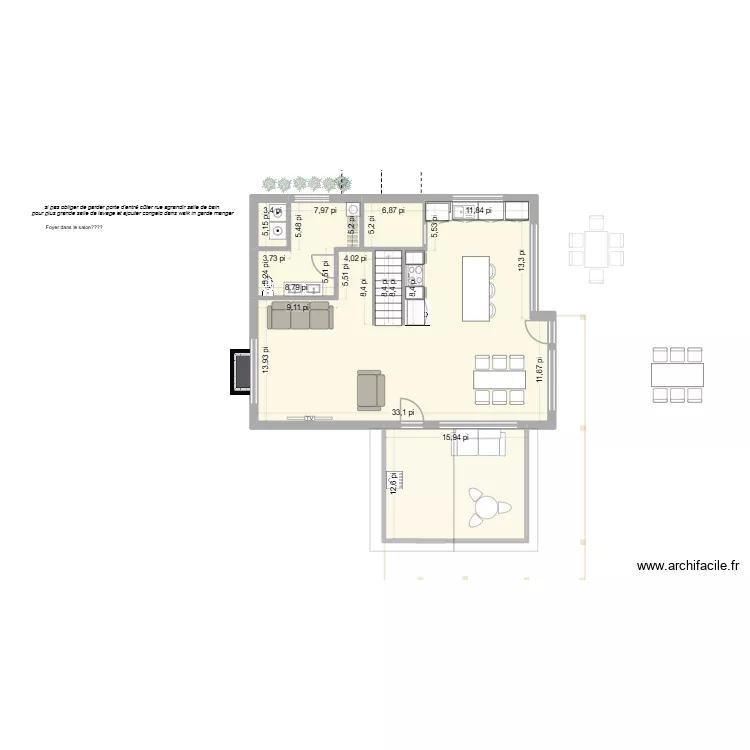 chalet 7 pas carré. Plan de 20 et 257 m² chalet 7 pas carré. Plan de 20 et 257 m²