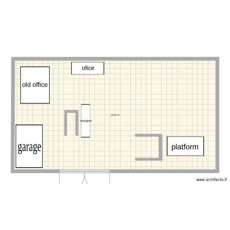 construction site enico. Plan de 1 pièce et 139 m2