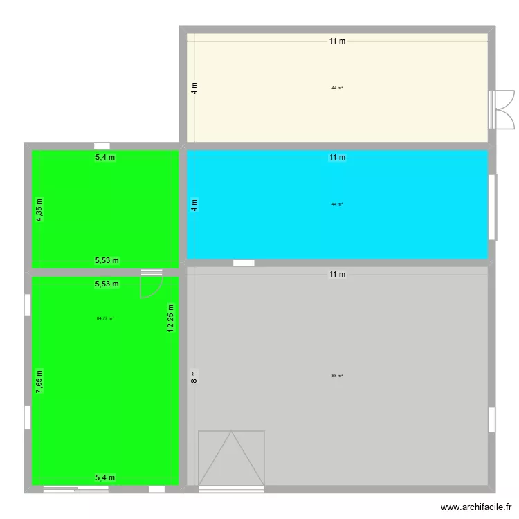 grange saint cricq. Plan de 