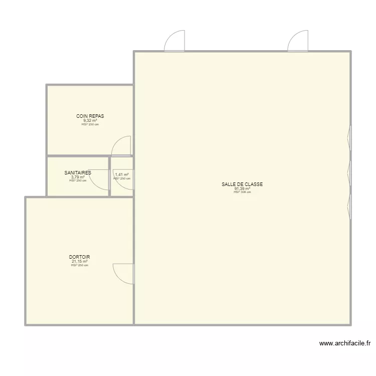 COMMUNE DE BARISIS. Plan de 5  et 127 m²