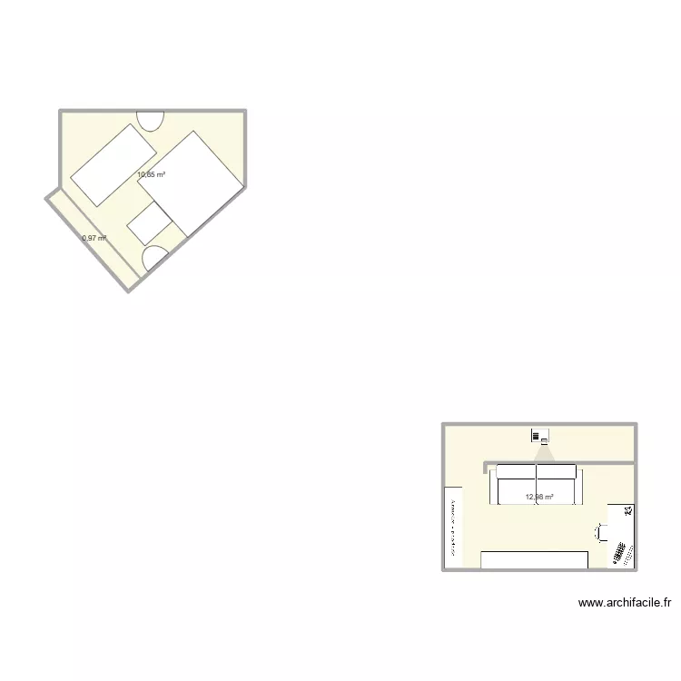 Salle sport. Plan de 