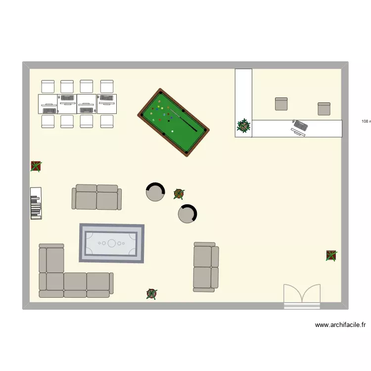 Plan piece commune. Plan de 1 Pièce et 108 m² Plan piece commune. Plan de 1 Pièce et 108 m²