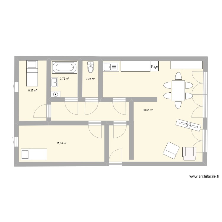plan amenagement. Plan de 0 pièce et 0 m2