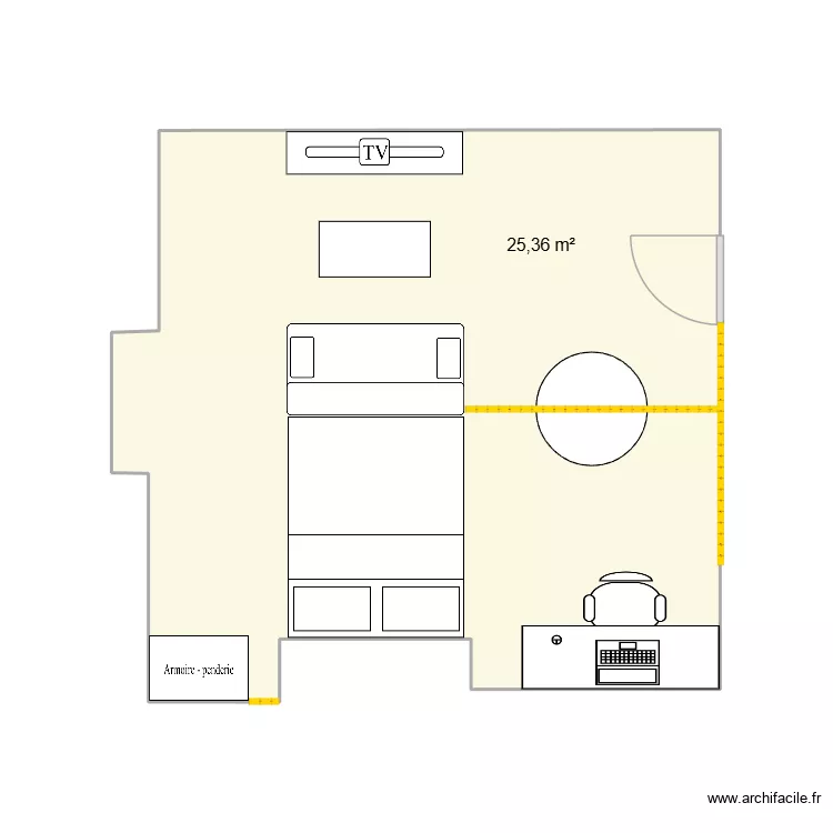 APPART MONTFORT. Plan de 2  et 32 m²