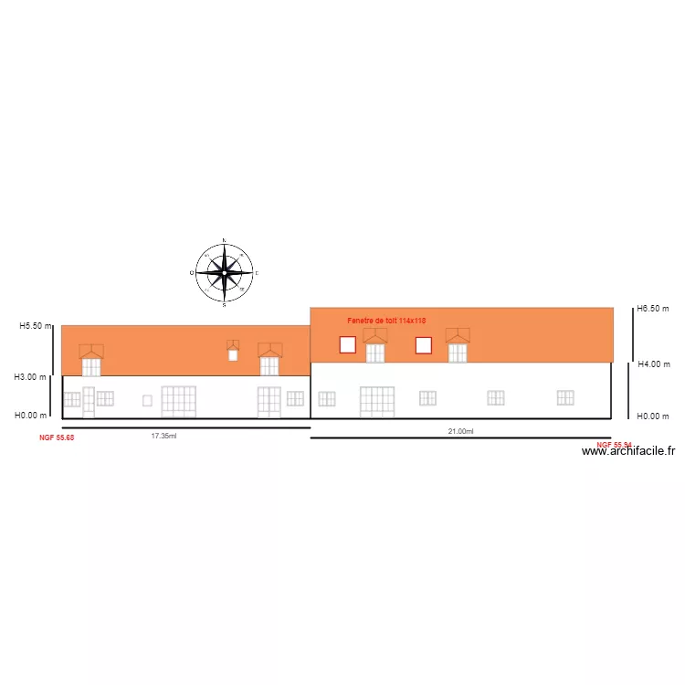 Facade SUD                                    Cyril    . Plan de 