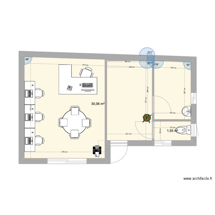 BureauHugo. Plan de 0 pièce et 0 m2