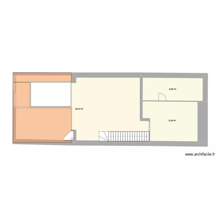 Naujac RdJ Projet Projet Base. Plan de 3 et 70 m² Naujac RdJ Projet Projet Base. Plan de 3 et 70 m²
