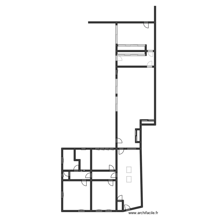 MORETTI SIMON. Plan de 19  et 445 m²