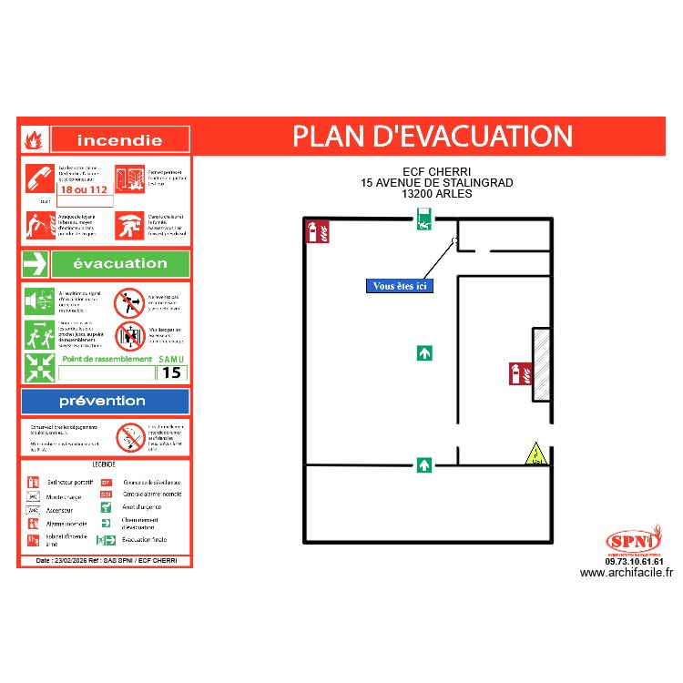 ECF CHERRI STALINGRAD. Plan de 0 pièce et 0 m2