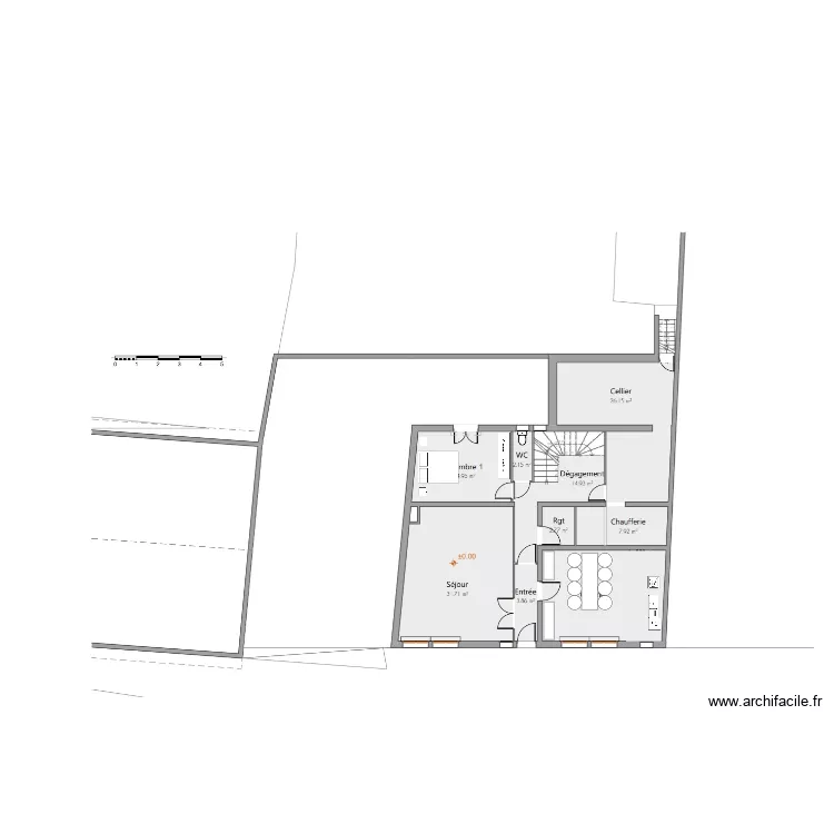 Grande cuisine rez. Plan de 