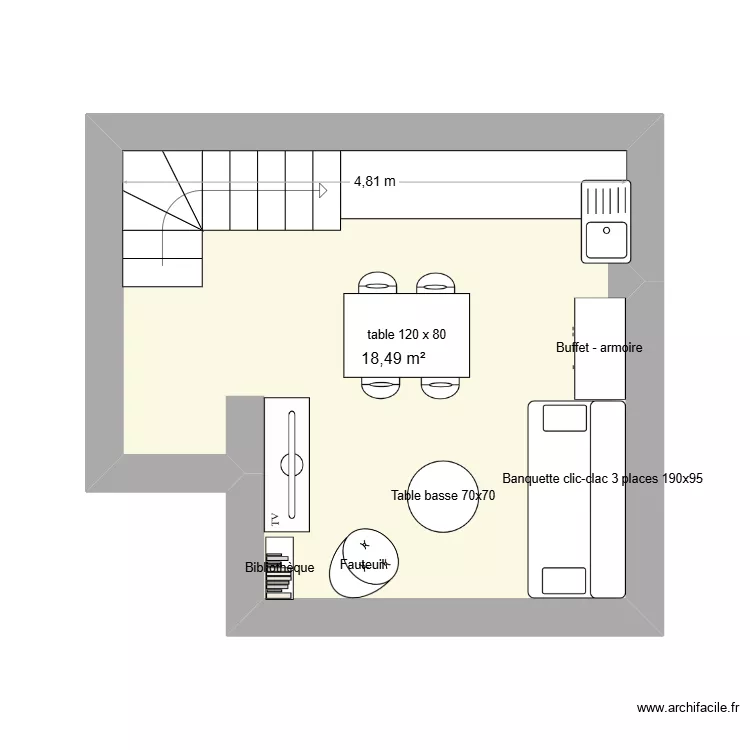 maison_pave. Plan de 1 et 18 m² maison_pave. Plan de 1 et 18 m²
