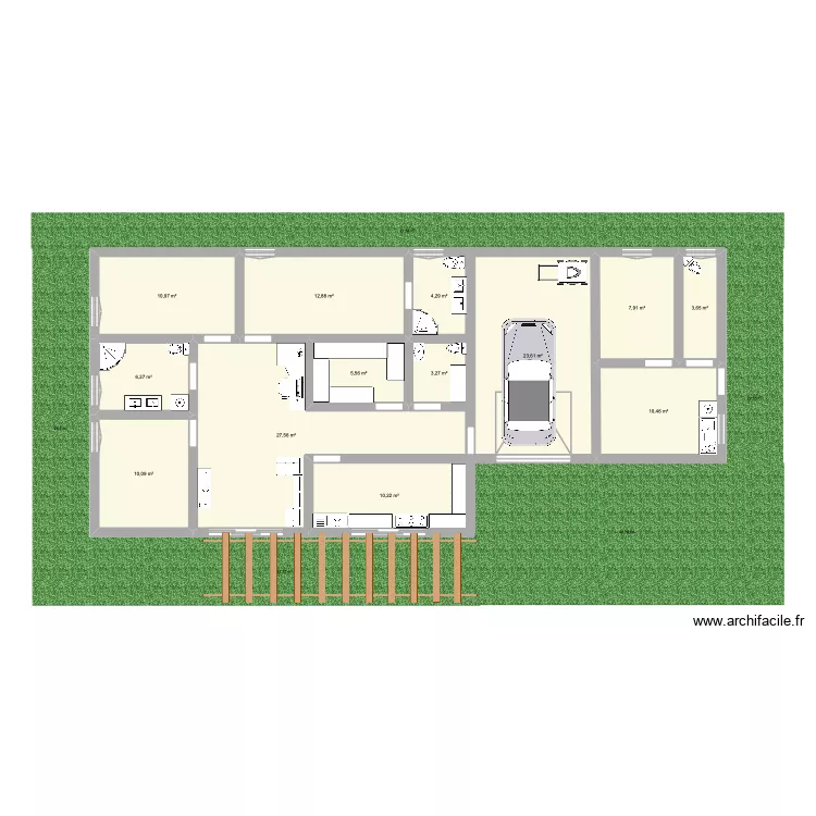 classic home like. Plan de 13  et 137 m²