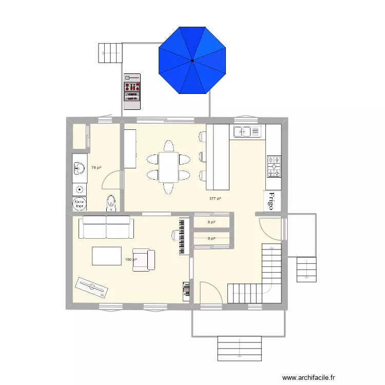 FG-43A. Plan de 5  et 62 m²