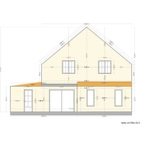 Plan de coupe façade arrière