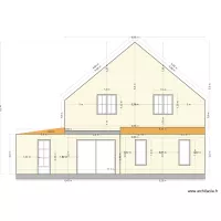 Plan de coupe fa&ccedil;ade arri&egrave;re