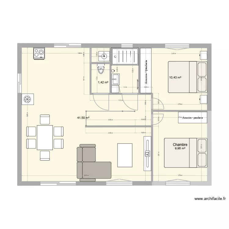 Maison Anton. Plan de 4 et 63 m² Maison Anton. Plan de 4 et 63 m²