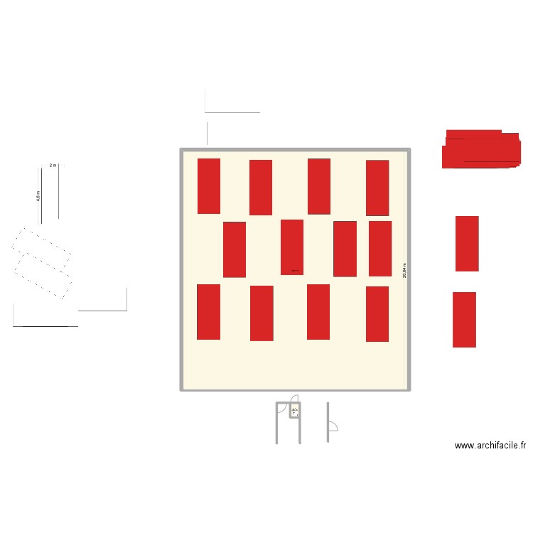 SIGNES IDEC. Plan de 2 pièces et 402 m2
