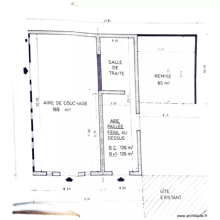 BT BERGERIE REMISE GRANGE. Plan de 