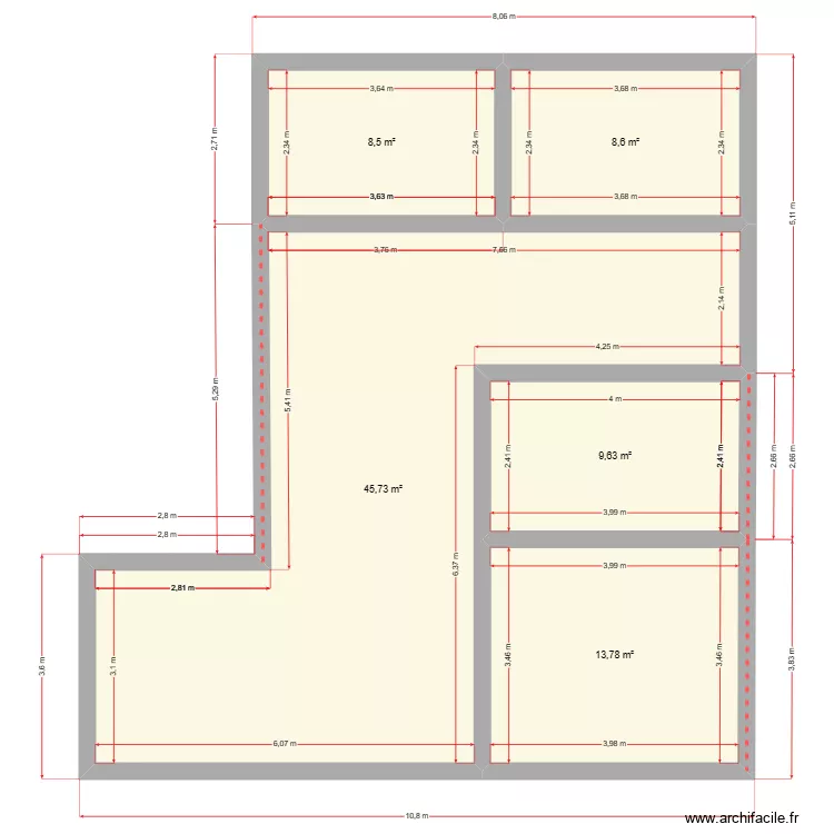 LANDI MAISON. Plan de 