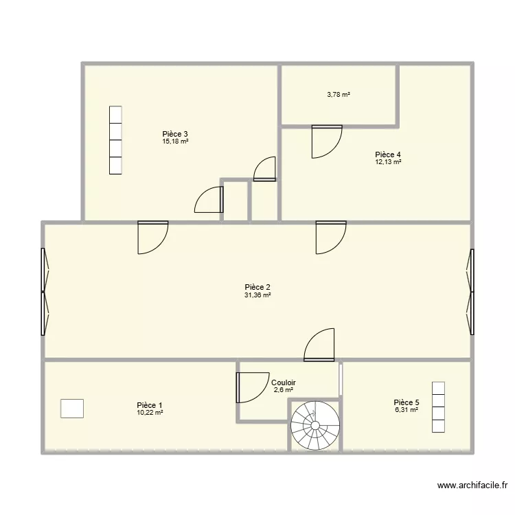 neuville &eacute;tage. Plan de 