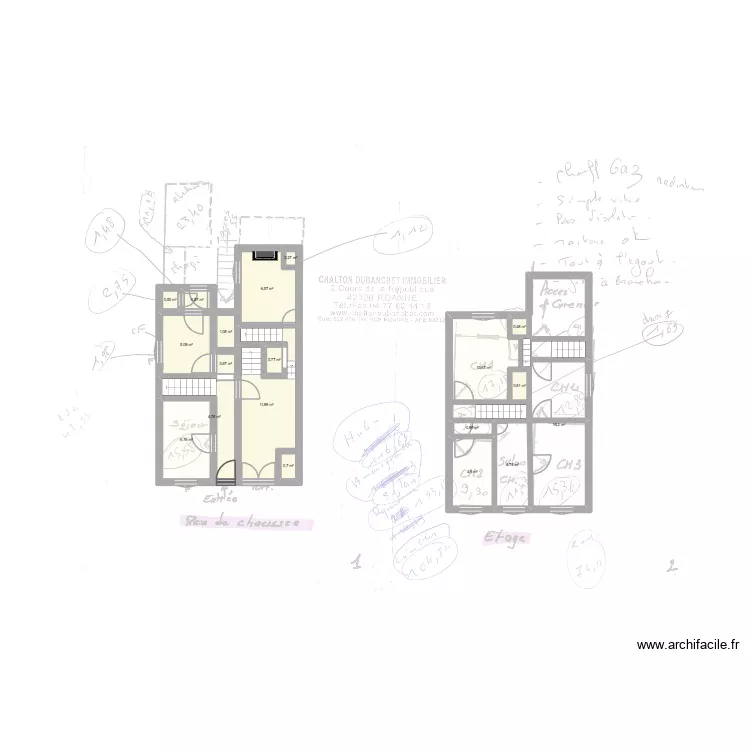 plan test 1. Plan de 19 pièces et 78 m²