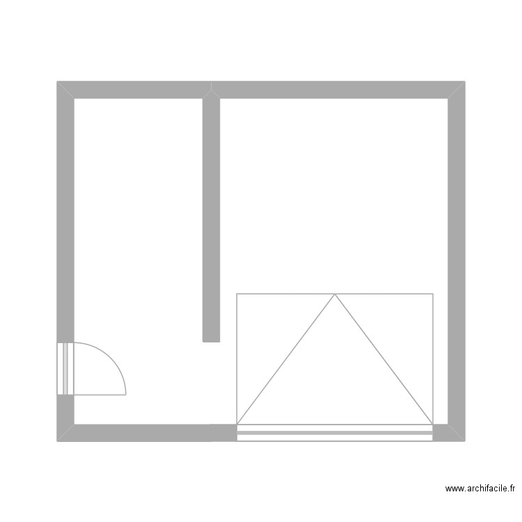 Garage extérieur. Plan de 0 pièce et 0 m2