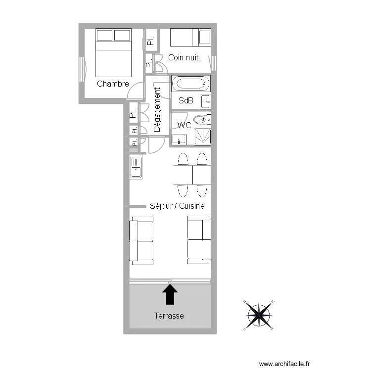 51286 LEROUX. Plan de 12  et 40 m²